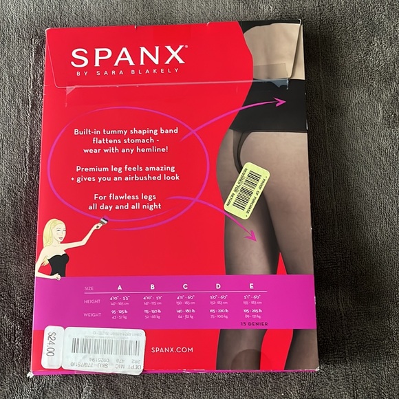 New in box Spanx sheets nude 2 size C fits 140-180 lbs - Picture 2 of 2